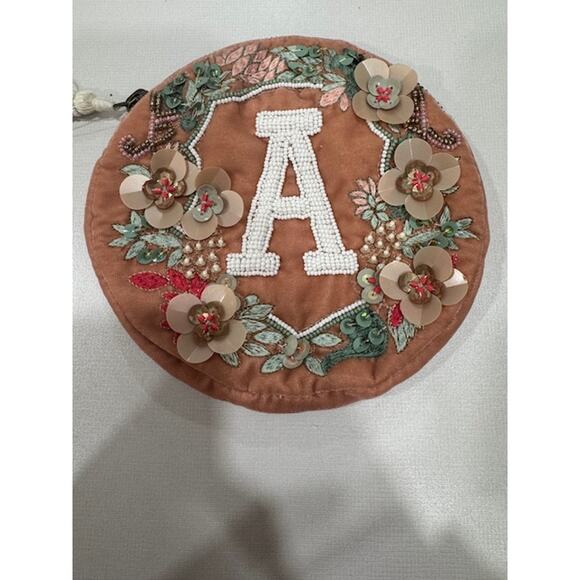 Anthropologie Monogram Crest Pouch - Picture 4 of 4